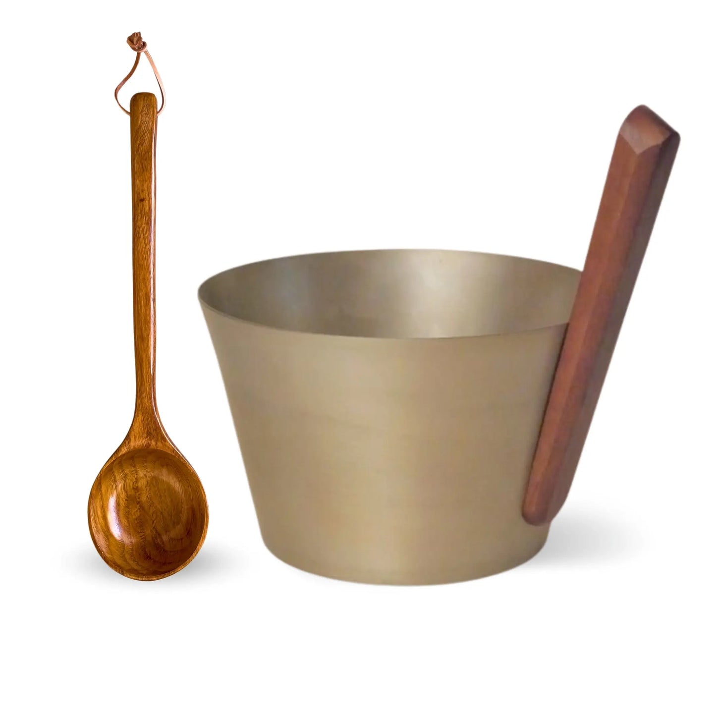 Design-Saunaeimer/Saunakübel Set mit Aufgusskelle - Wellow Sauna
