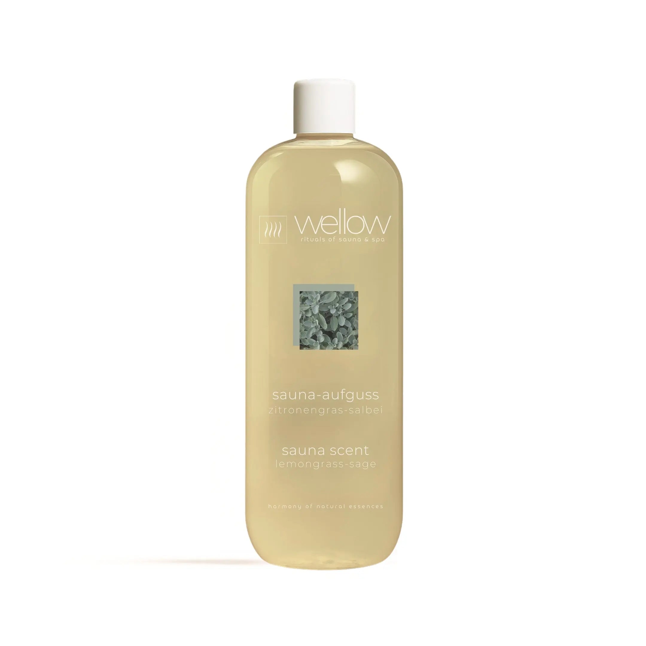 Sauna-Aufguss Zitronengras-Salbei 1000ml - Wellow Sauna
