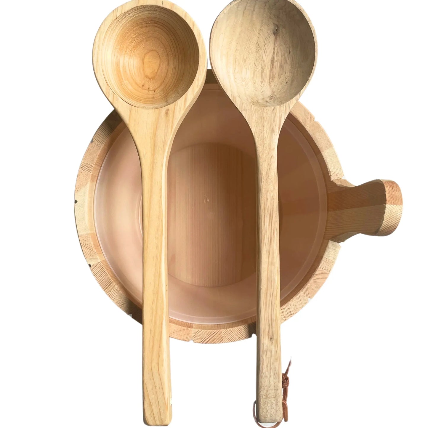 Saunaeimer/Saunakübel Set aus Nadelholz mit Aufgusskelle - Wellow Sauna
