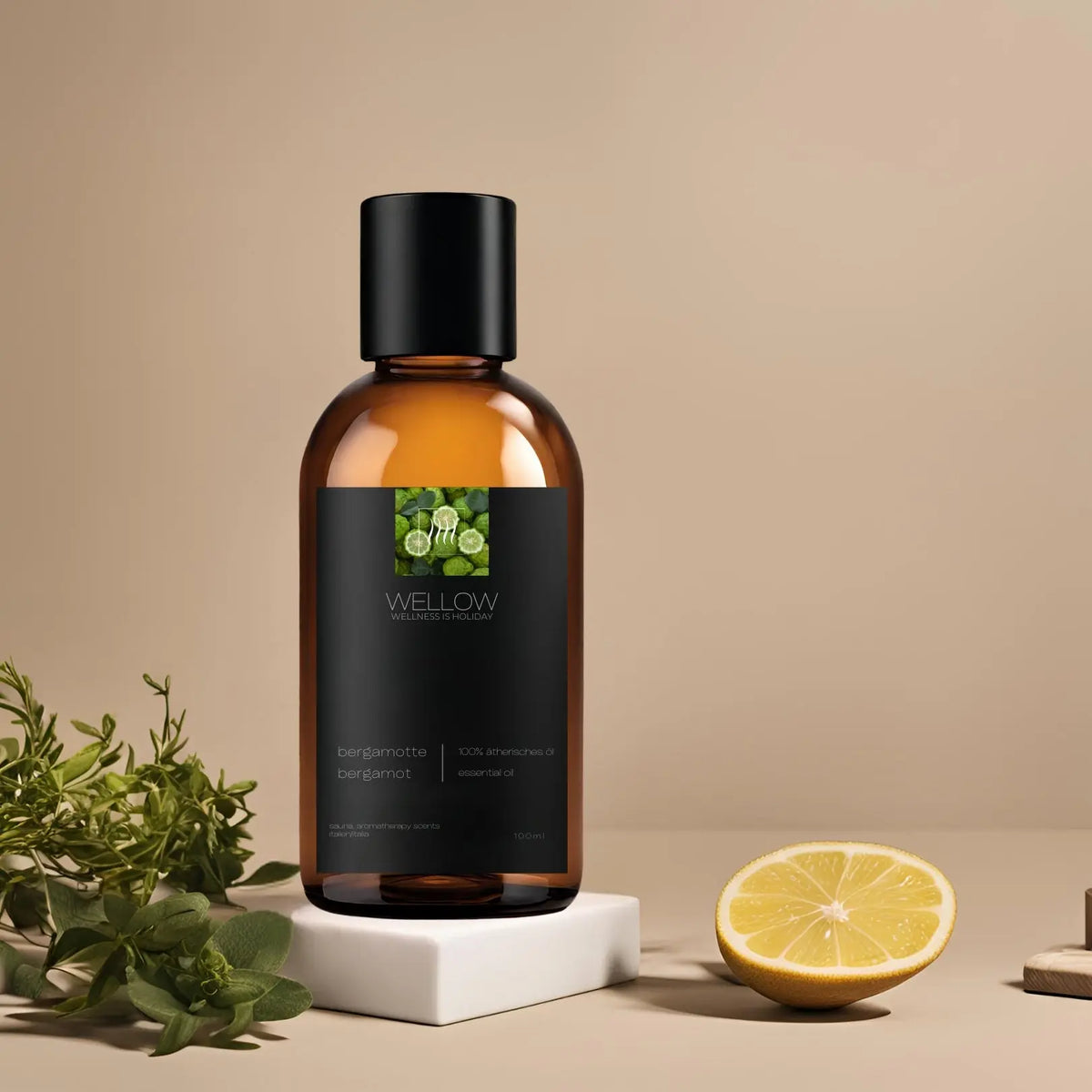 Ätherisches Öl Bergamotte - 100ml - Wellow Sauna