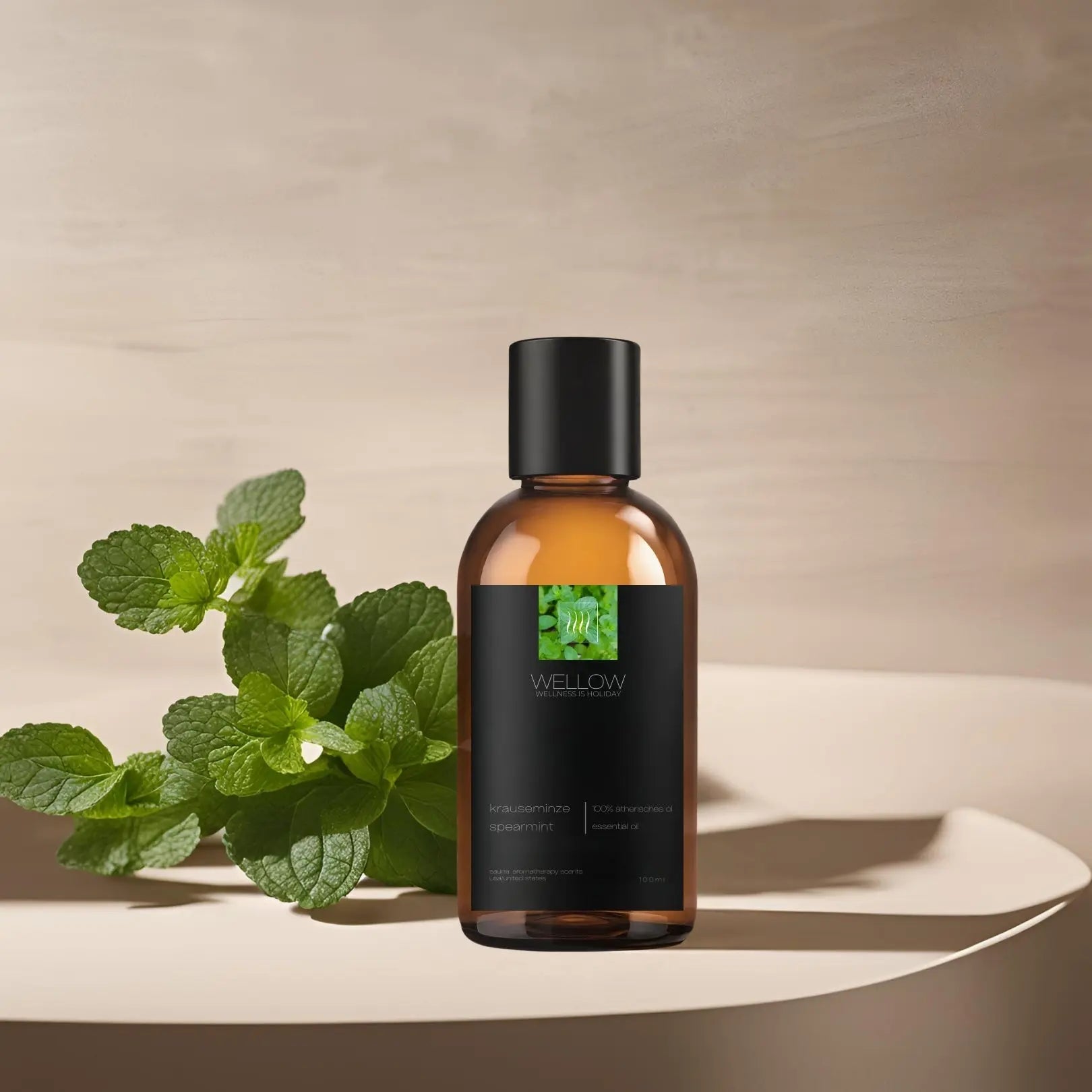 Ätherisches Öl Krauseminze - 100ml - Wellow Sauna