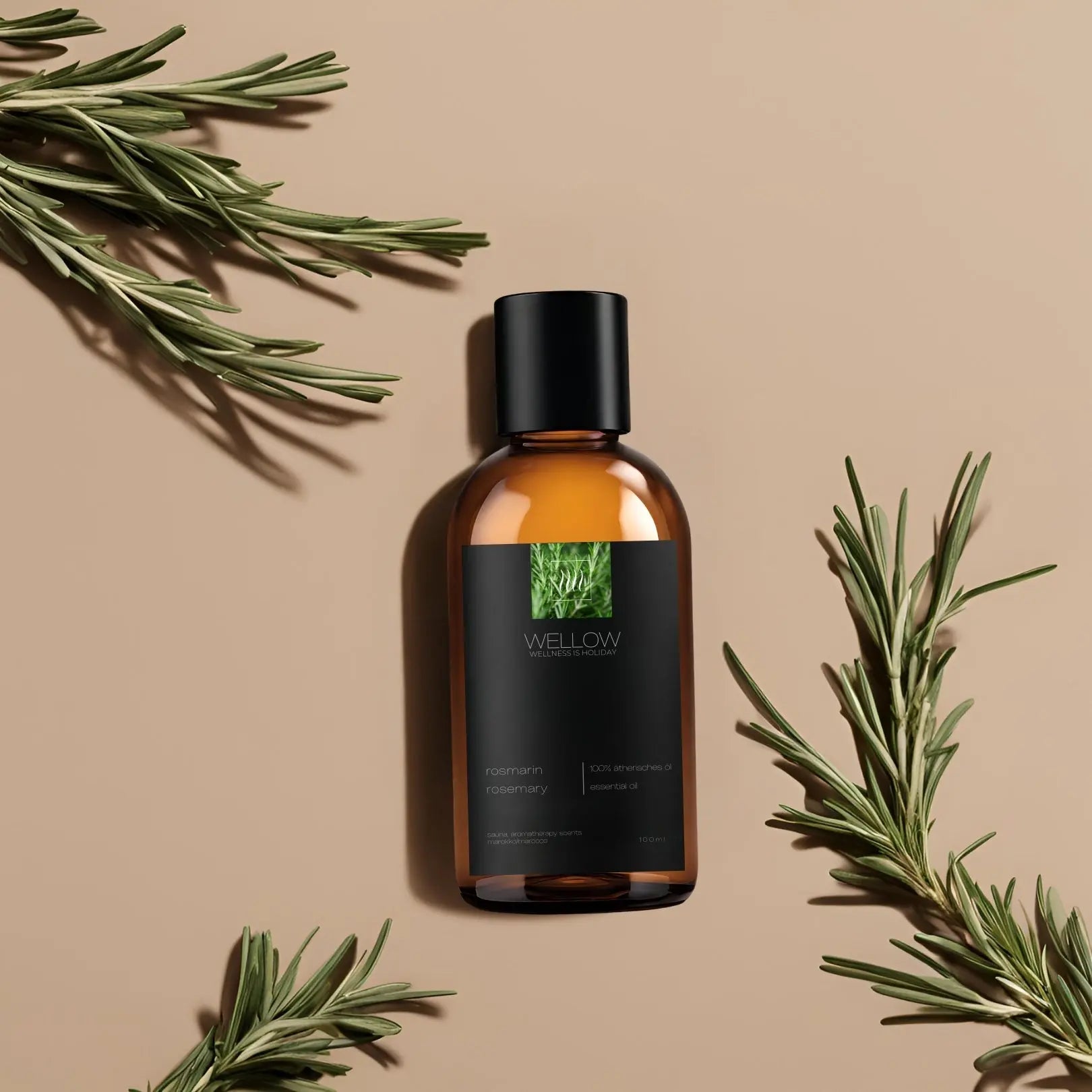 Ätherisches Öl Rosmarin - 100ml - Wellow Sauna