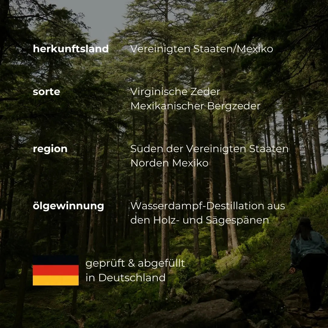 Ätherisches Öl Zedernholz - 100ml - Wellow Sauna