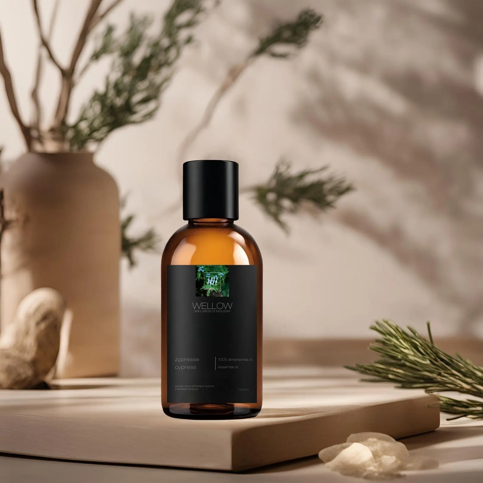 Ätherisches Öl Zypresse - 100ml - Wellow Sauna