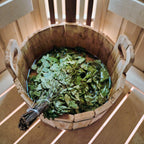 Banja Set Sibirische Klarheit mit Birkenquasten, Birken-Aufguss & Mentholkristallen - Wellow Sauna