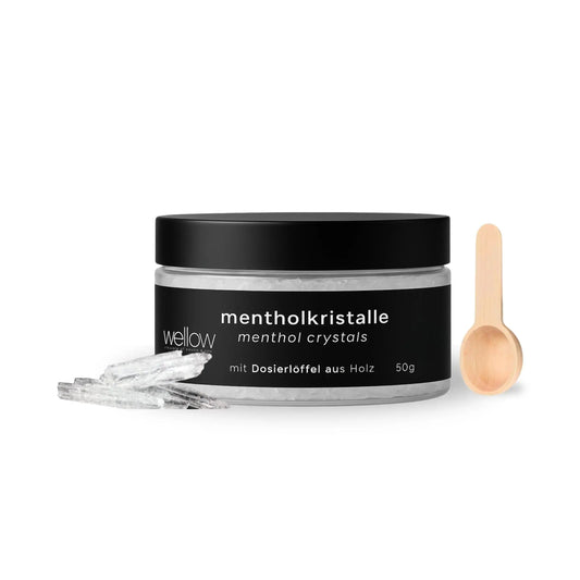 Sauna Mentholkristalle 50g (nachfüllbar & nachhaltig) - Wellow Sauna