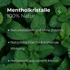 Sauna Mentholkristalle 50g (nachfüllbar & nachhaltig) - Wellow Sauna