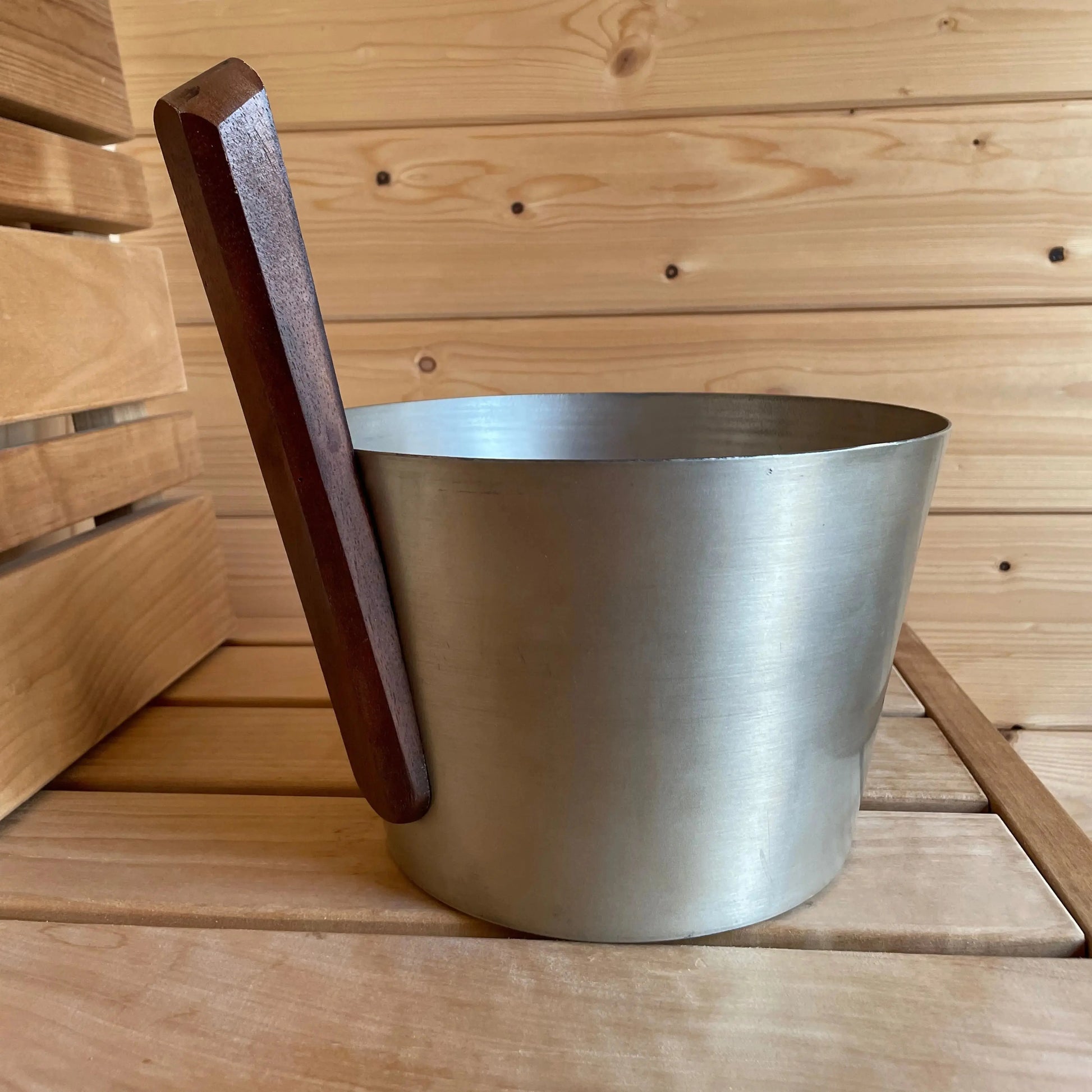 Design-Saunaeimer/Saunakübel Aluminum silber - Wellow Sauna
