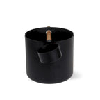 Design-Saunaeimer Set Aluminium schwarz mit Saunakelle - Wellow Sauna