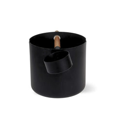 Design-Saunaeimer Set Aluminium schwarz mit Saunakelle - Wellow Sauna