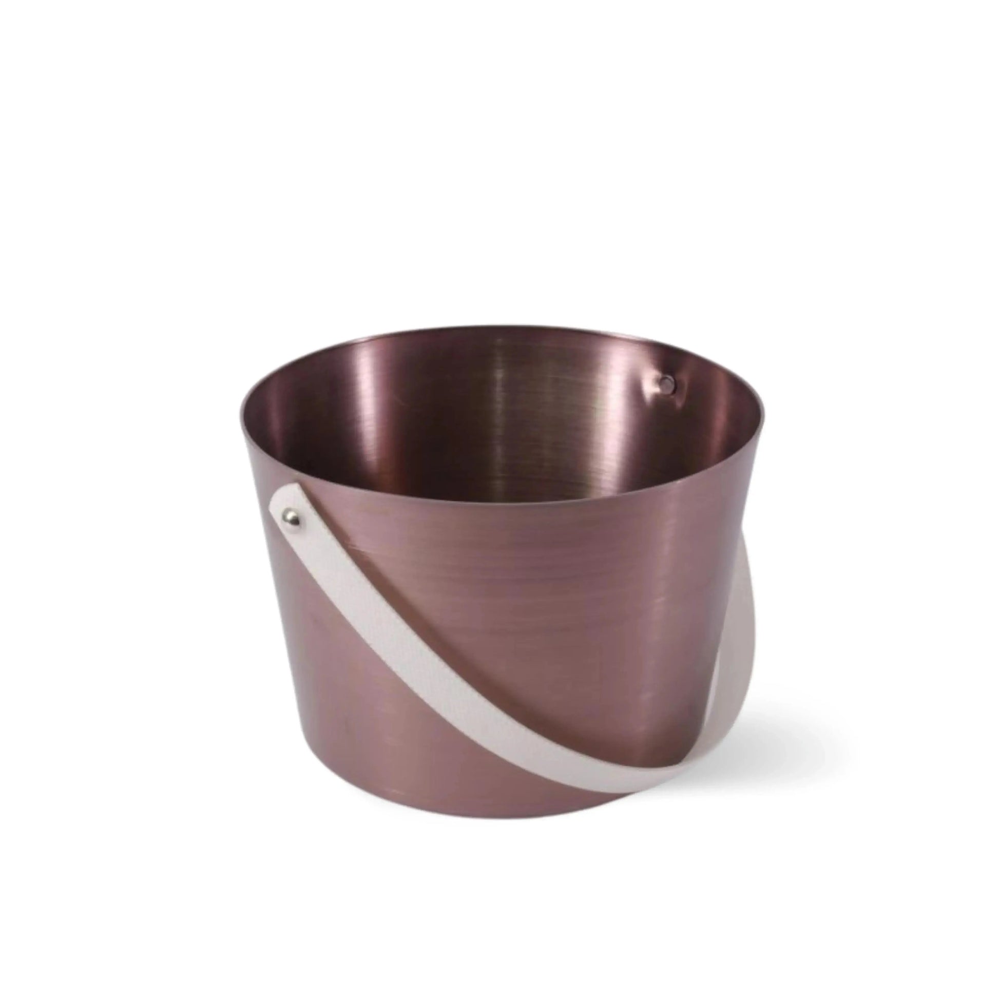 Design-Saunaeimer Set mit Tragegurt lilabraun und Aufgusskelle - Wellow Sauna