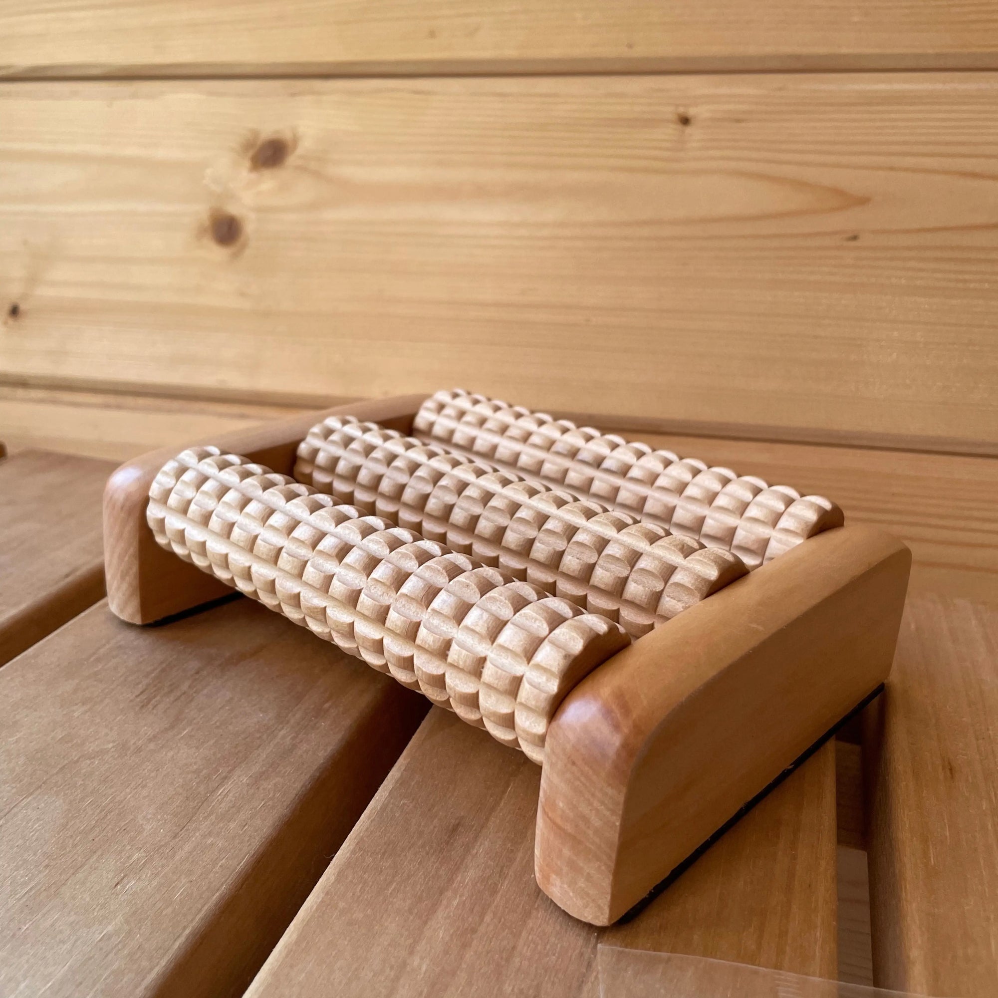Fußmassageroller - 3 Rollen - Wellow Sauna