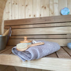 Kurze Saunabürste mit Naturborsten - Wellow Sauna