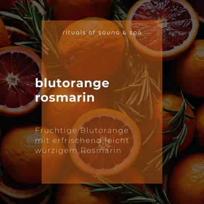 Sauna-Aufguss Blutorange-Rosmarin 1000ml - Wellow Sauna