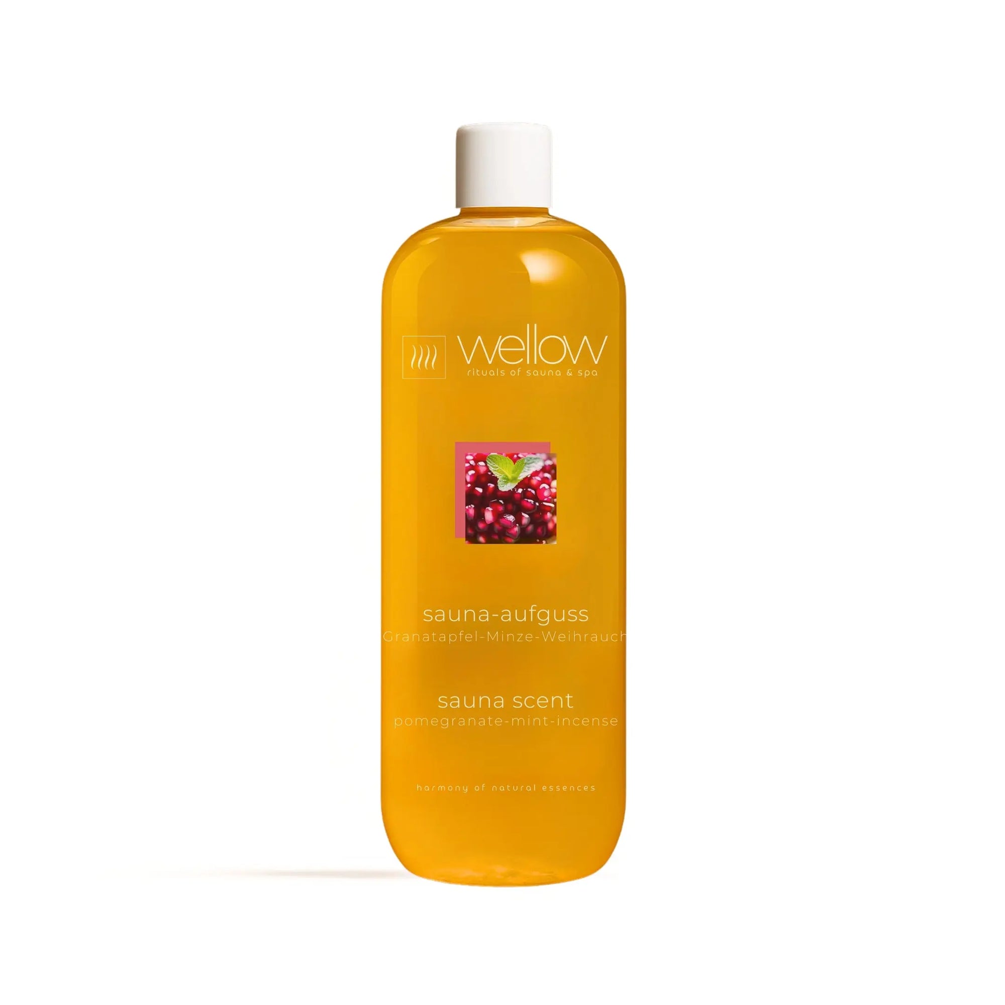 Sauna-Aufguss Granatapfel-Minze-Weihrauch 1000ml - Wellow Sauna