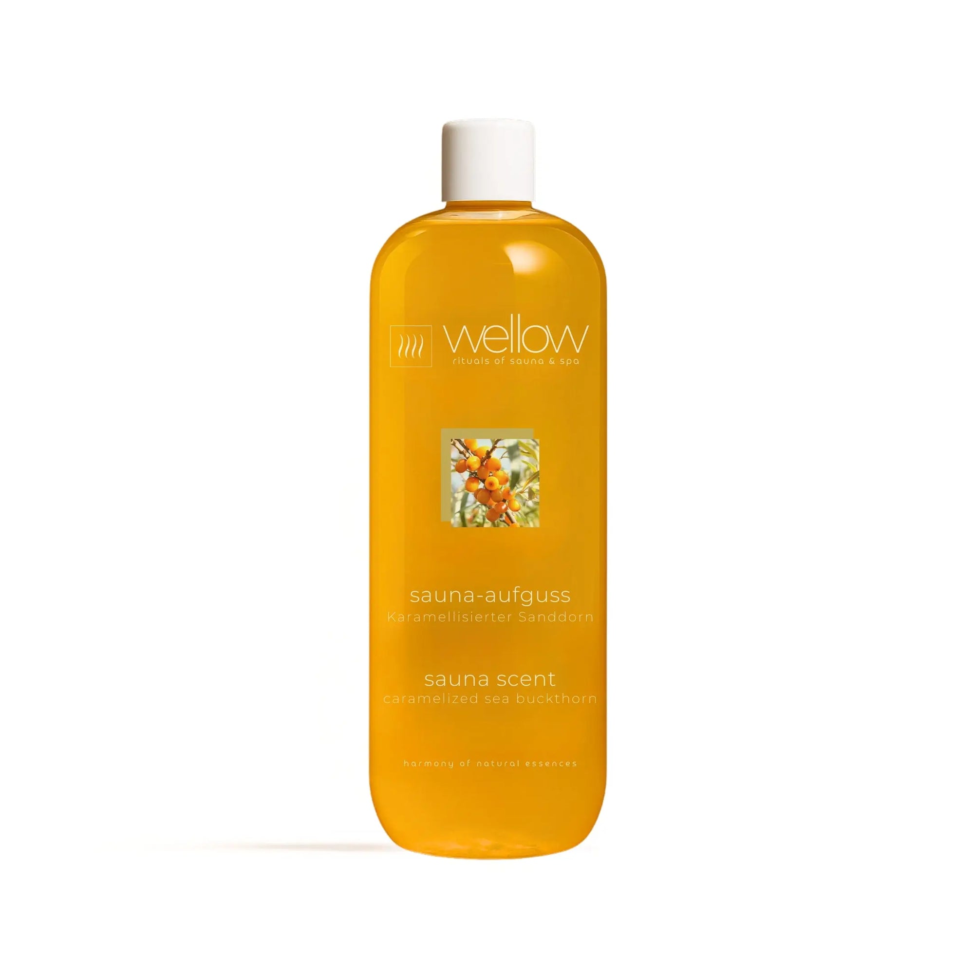 Sauna-Aufguss Karamellisierter Sanddorn 1000ml - Wellow Sauna