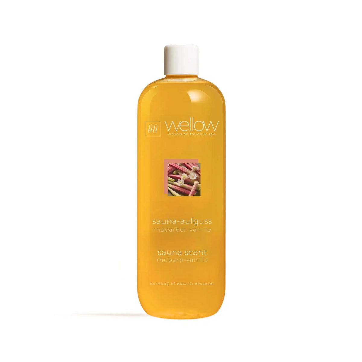 Sauna-Aufguss Rhabarber-Vanille 1000ml - Wellow Sauna