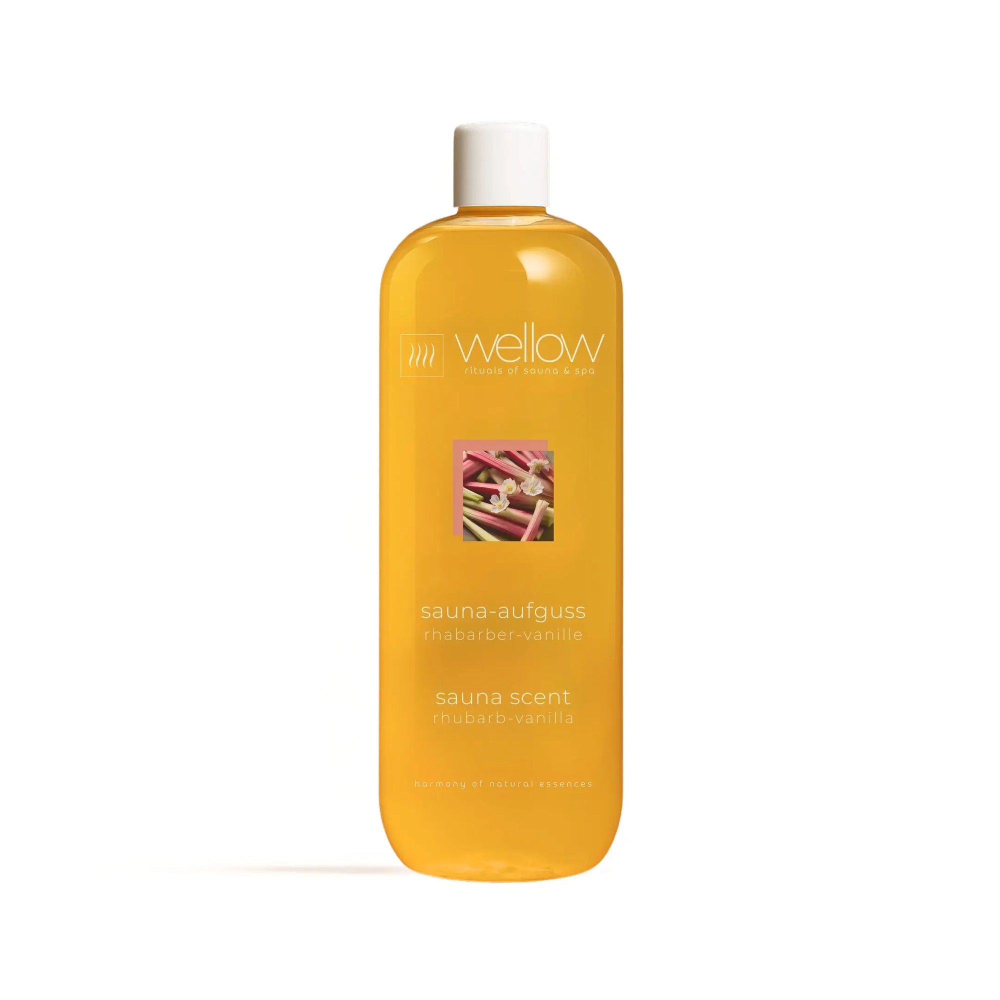 Sauna-Aufguss Rhabarber-Vanille 1000ml - Wellow Sauna