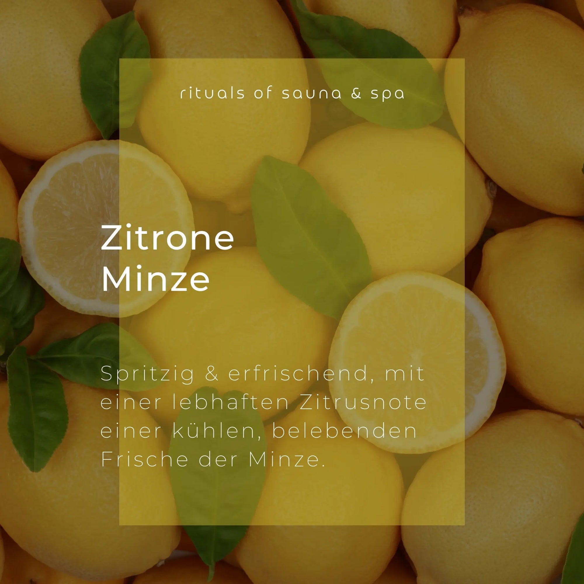 Sauna-Aufguss Zitrone-Minze 100ml - Wellow Sauna