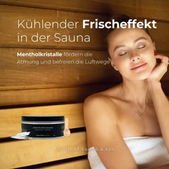 Sauna Mentholkristalle 50g (nachfüllbar & nachhaltig) - Wellow Sauna