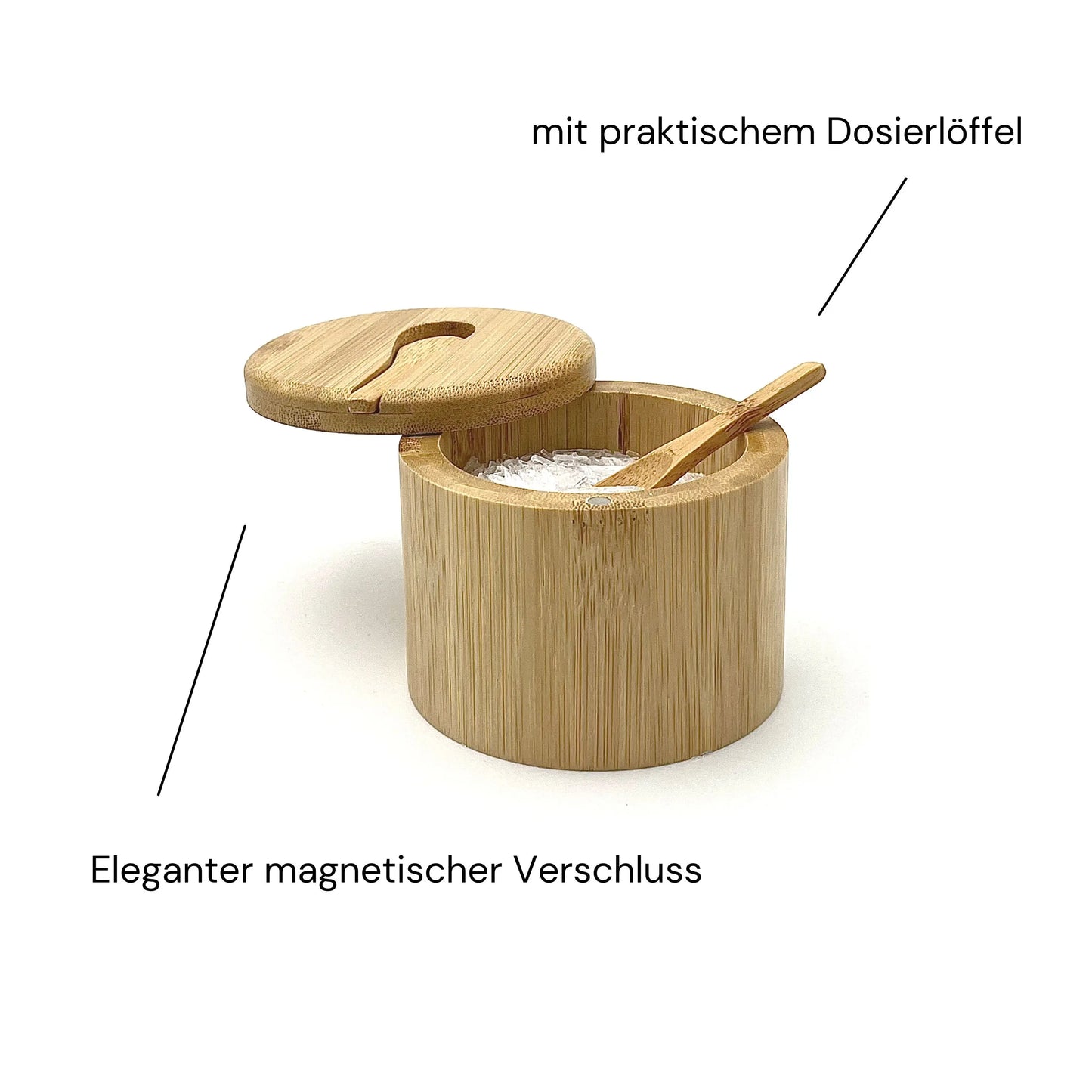 Sauna Mentholkristalle 100g + Aufbewahrungsdose mit Dosierlöffel - Wellow Sauna