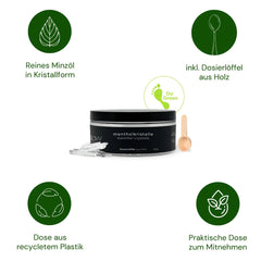 Sauna Mentholkristalle 50g (nachfüllbar & nachhaltig) - Wellow Sauna