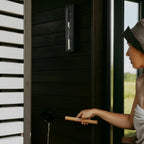 Sauna-Sanduhr schwarzes Holz weißer Sand 15min - Wellow Sauna