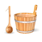 Saunaeimer/Saunakübel Set mit Saunakelle - Wellow Sauna