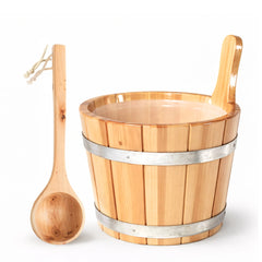 Saunaeimer/Saunakübel Set mit Saunakelle - Wellow Sauna
