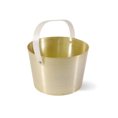 Design sauna bucket/sauna bucket aluminum with carrying strap champagne (B-stock!)