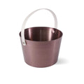 Design-Saunaeimer/Saunakübel Aluminium mit Tragegurt lila anthrazit - Wellow Sauna