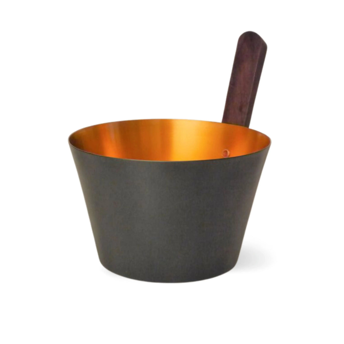 Design-Saunaeimer/Saunakübel Aluminium schwarz gold - Wellow Sauna