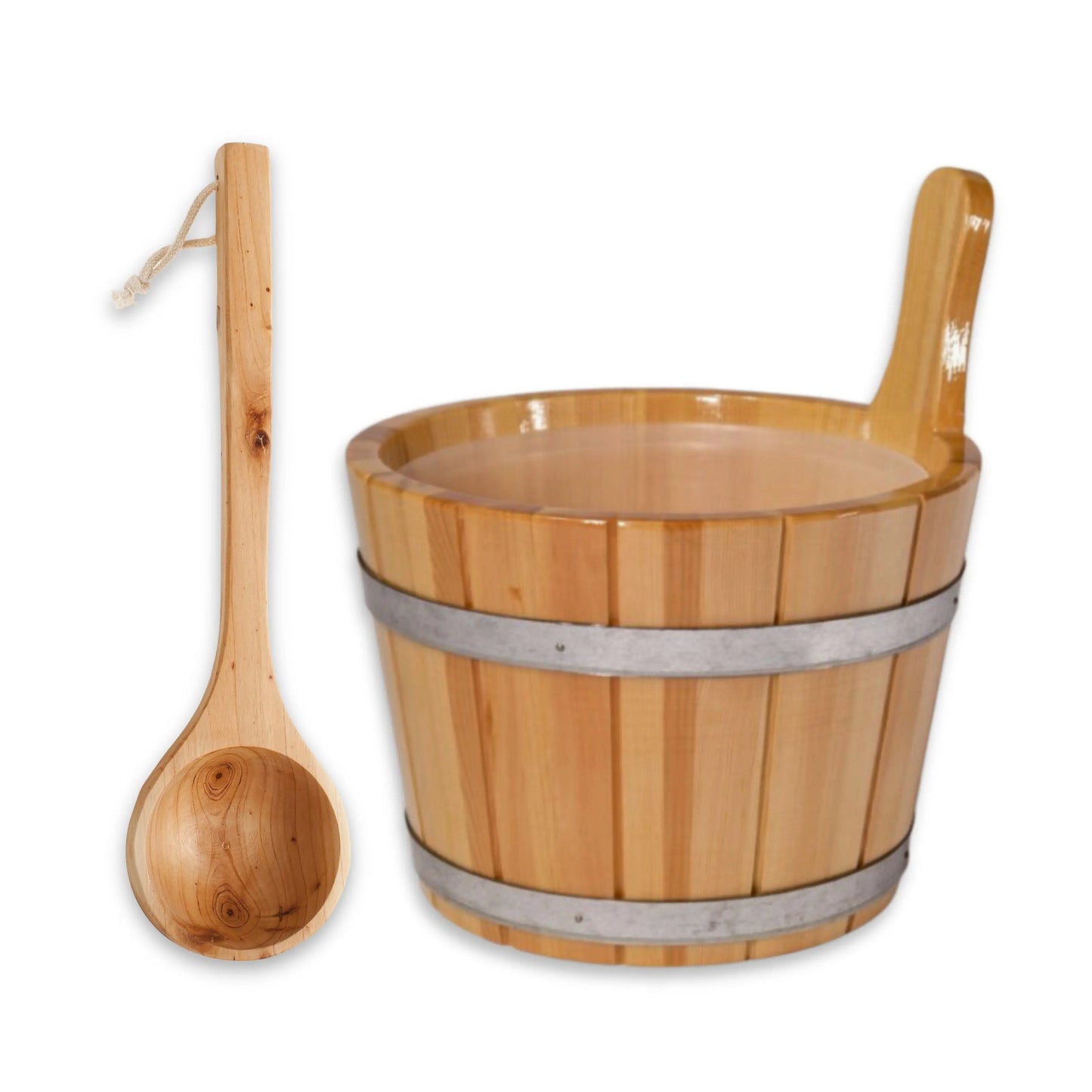 Saunaeimer/Saunakübel Set mit Saunakelle - Wellow Sauna