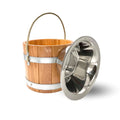 Saunaeimer/Saunakübel mit Trageseil (+ Aluminiumschale) - Wellow Sauna