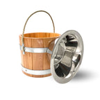 Saunaeimer/Saunakübel mit Trageseil (+ Aluminiumschale) - Wellow Sauna