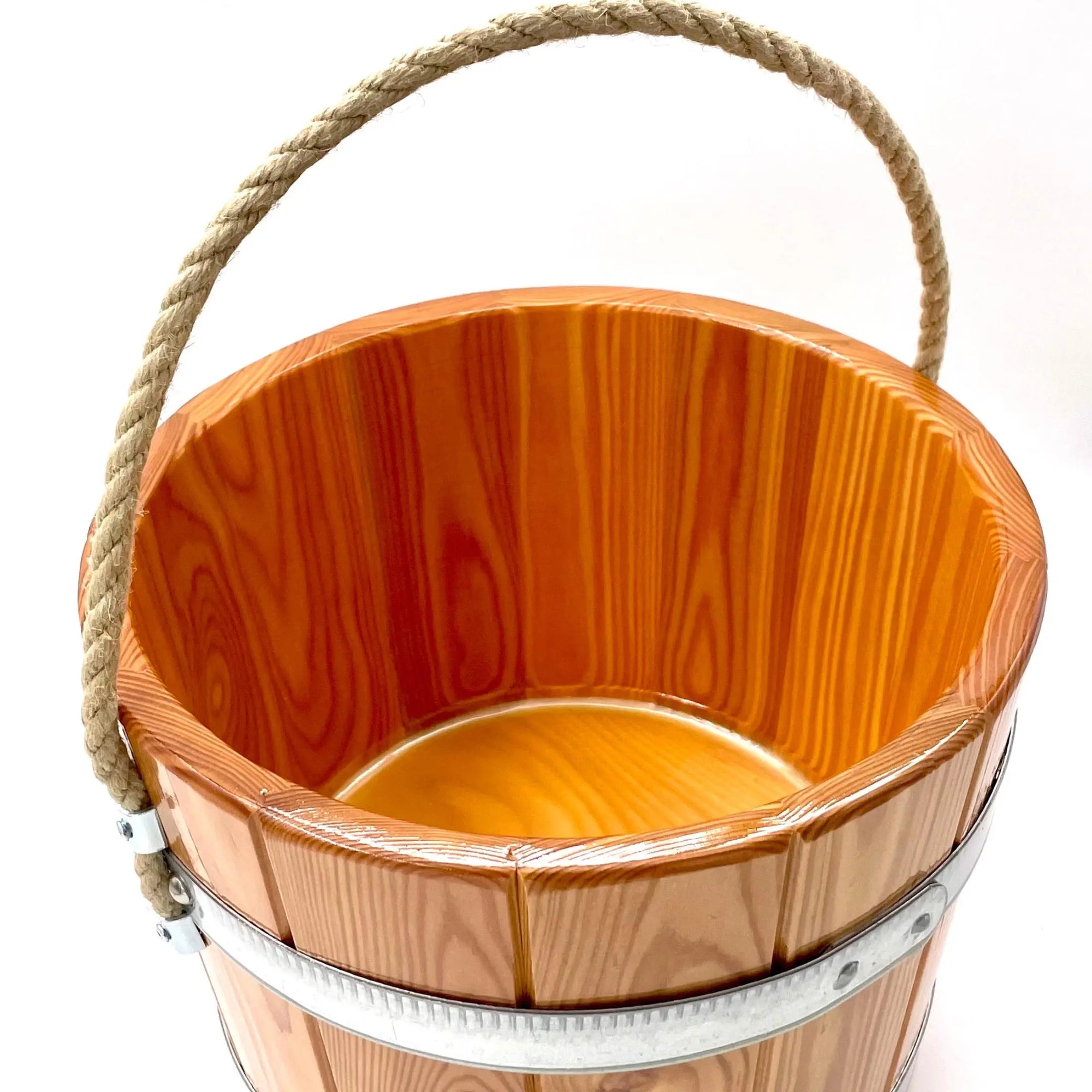 Saunaeimer/Saunakübel mit Trageseil (+ Aluminiumschale) - Wellow Sauna