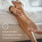 Set Saunapflegecreme Mandelmilch + Aprikosenpeeling - Wellow Sauna