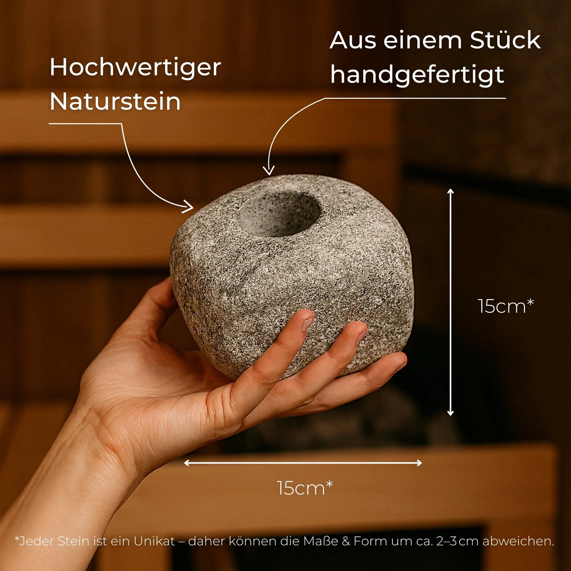 Sole-Set Saunaset 1kg Salzkristalle + Spezial-Saunastein Dampfstein - Wellow Sauna