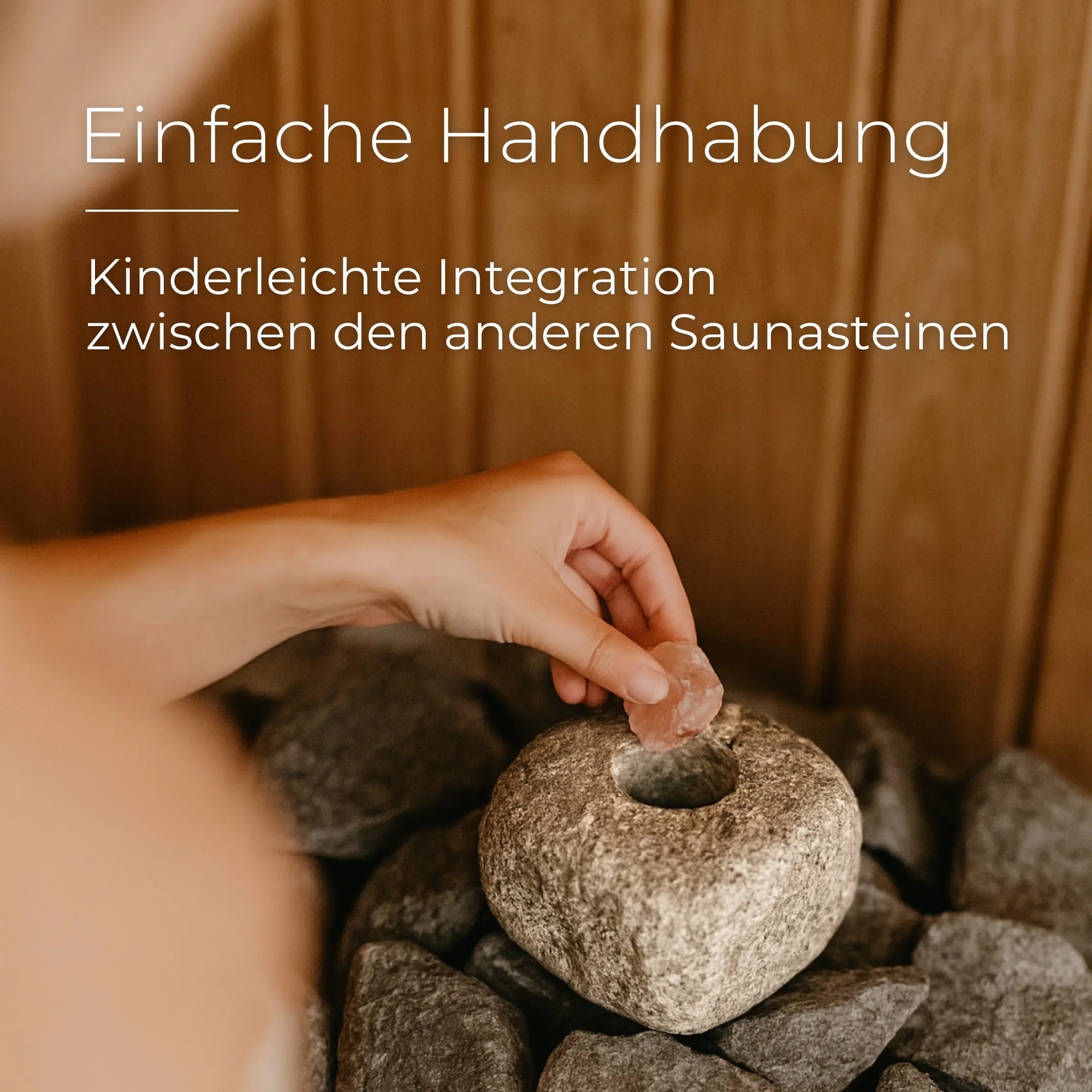 Sole-Set Saunaset 1kg Salzkristalle + Spezial-Saunastein Dampfstein - Wellow Sauna