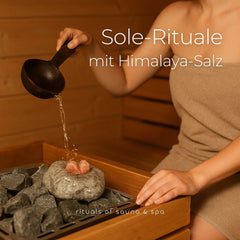 Sole-Set Saunaset 1kg Salzkristalle + Spezial-Saunastein Dampfstein - Wellow Sauna