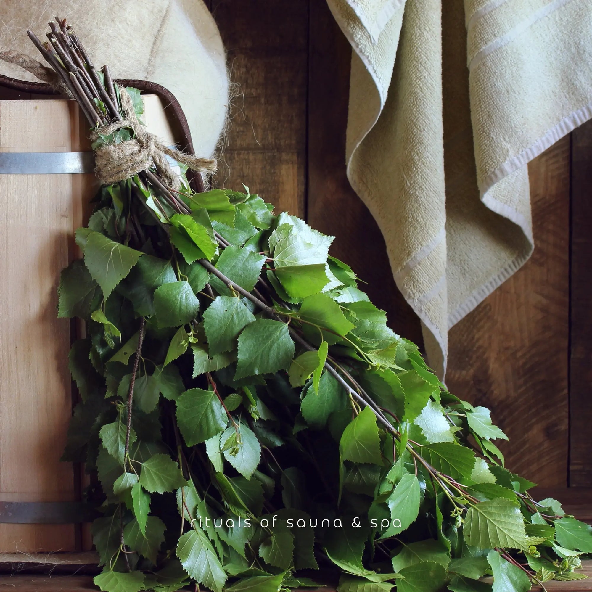 Bund Birkenreisig/-quast - Wellow Sauna