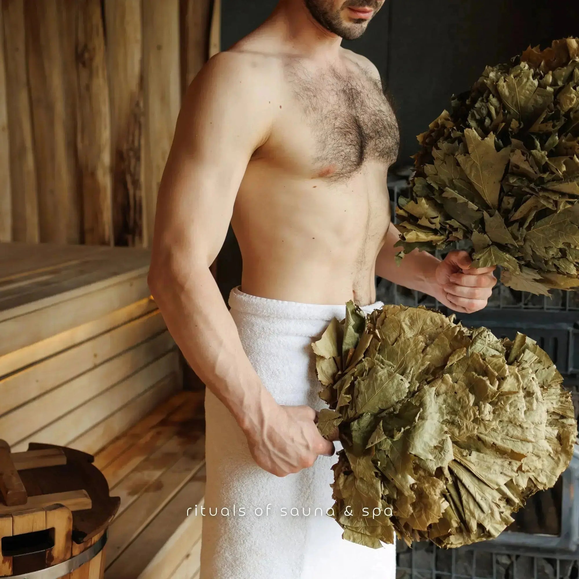 Bund Eukalyptusreisig/-quast - Wellow Sauna